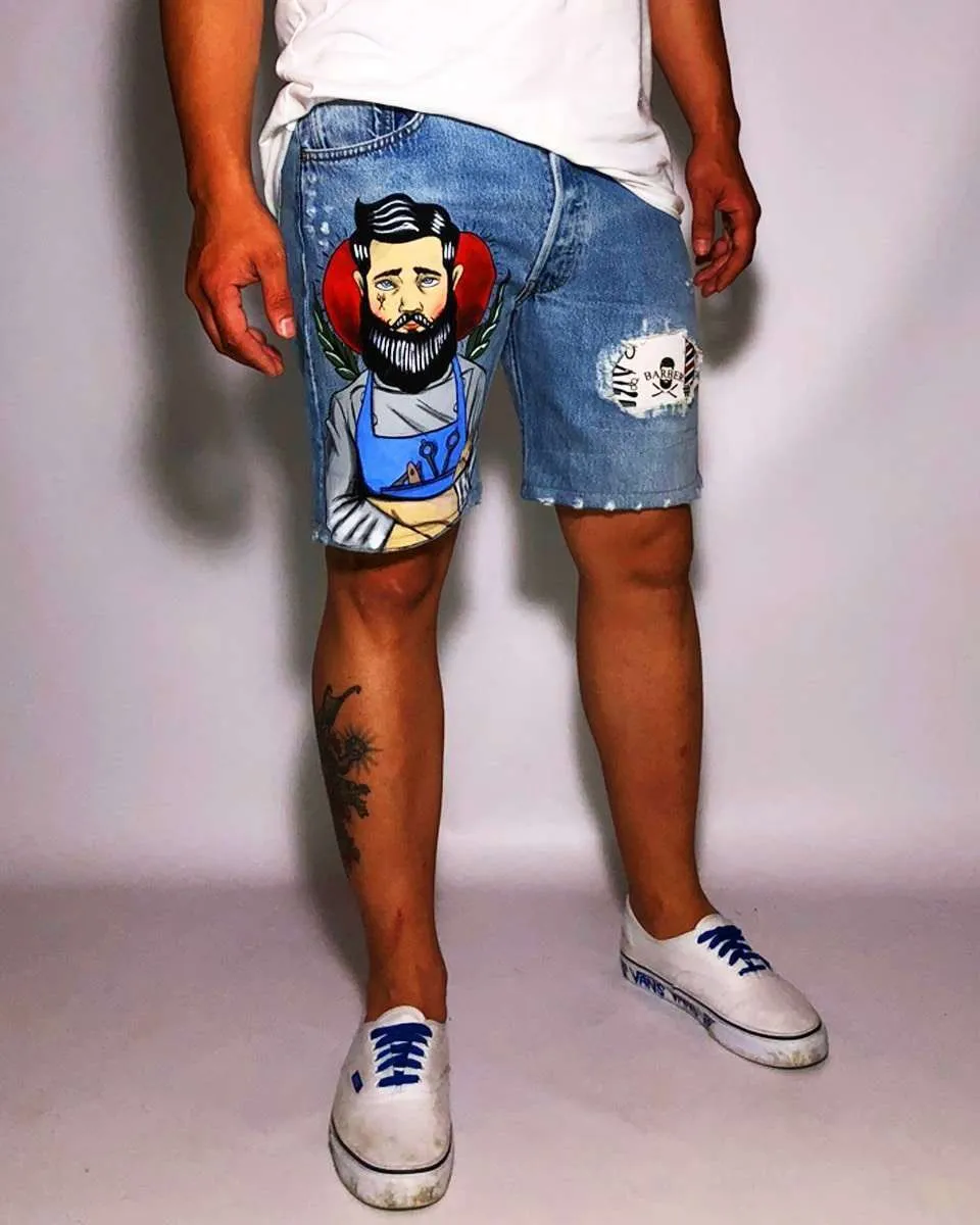 Never Say Never Levi's Vintage Bermuda Barber Old dipinto