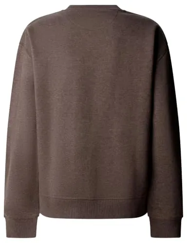 Pepe Jeans W New Flag Crew felpa donna marrone cotone