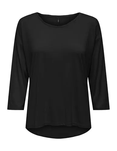 ONLY Onlhannah 3/4 top donna XS cenere manica 3/4