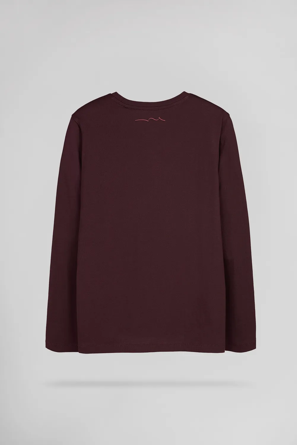 Teddy Smith T-Evan ML JR t-shirt maniche lunghe bordeaux cotone