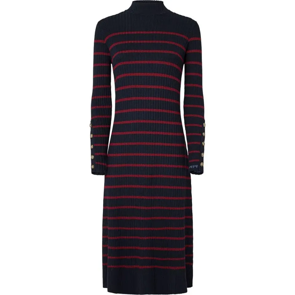 Pepe Jeans Harlem Dress Vestito Donna Midi Taglia M