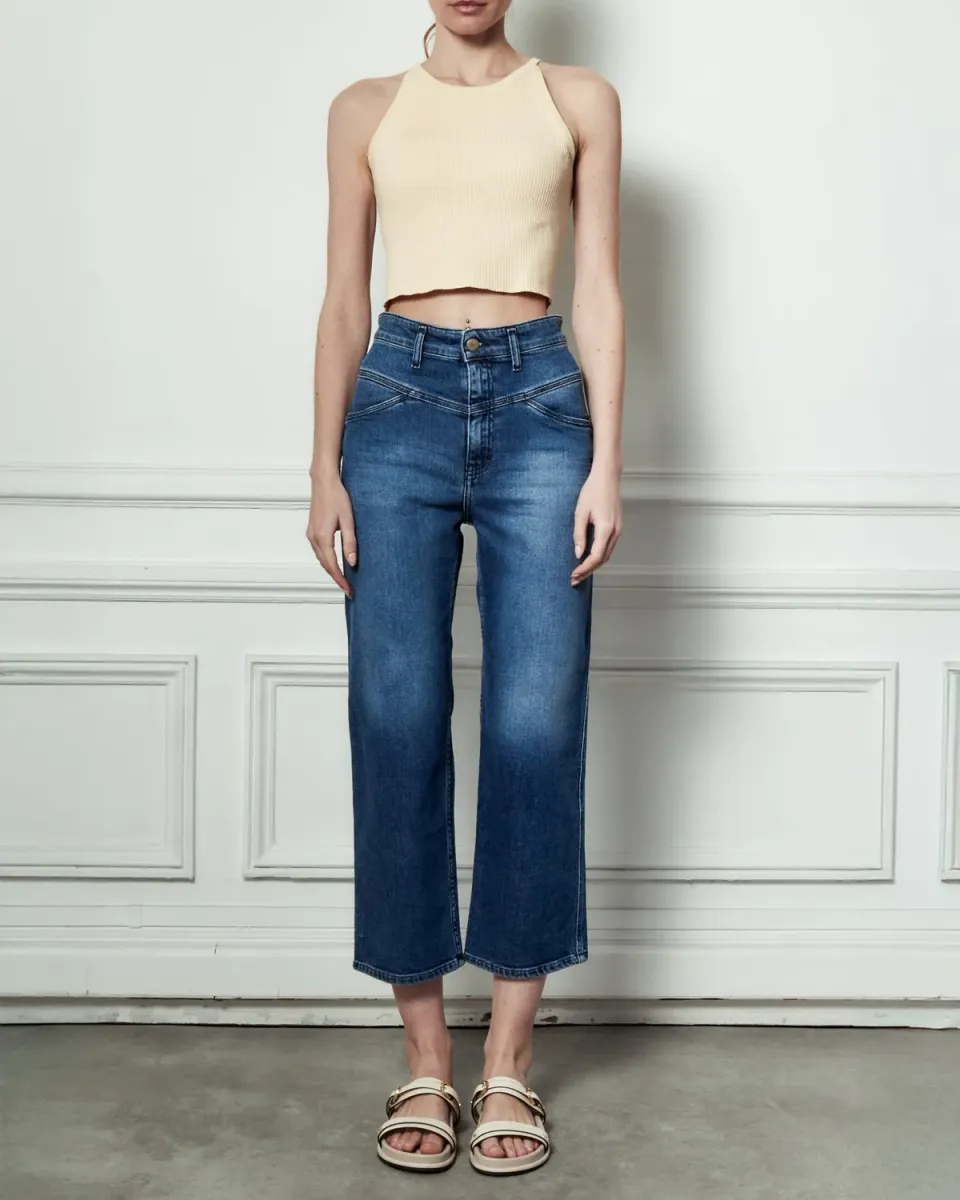 acquaverde Frida jeans dritti vintage 7/8
