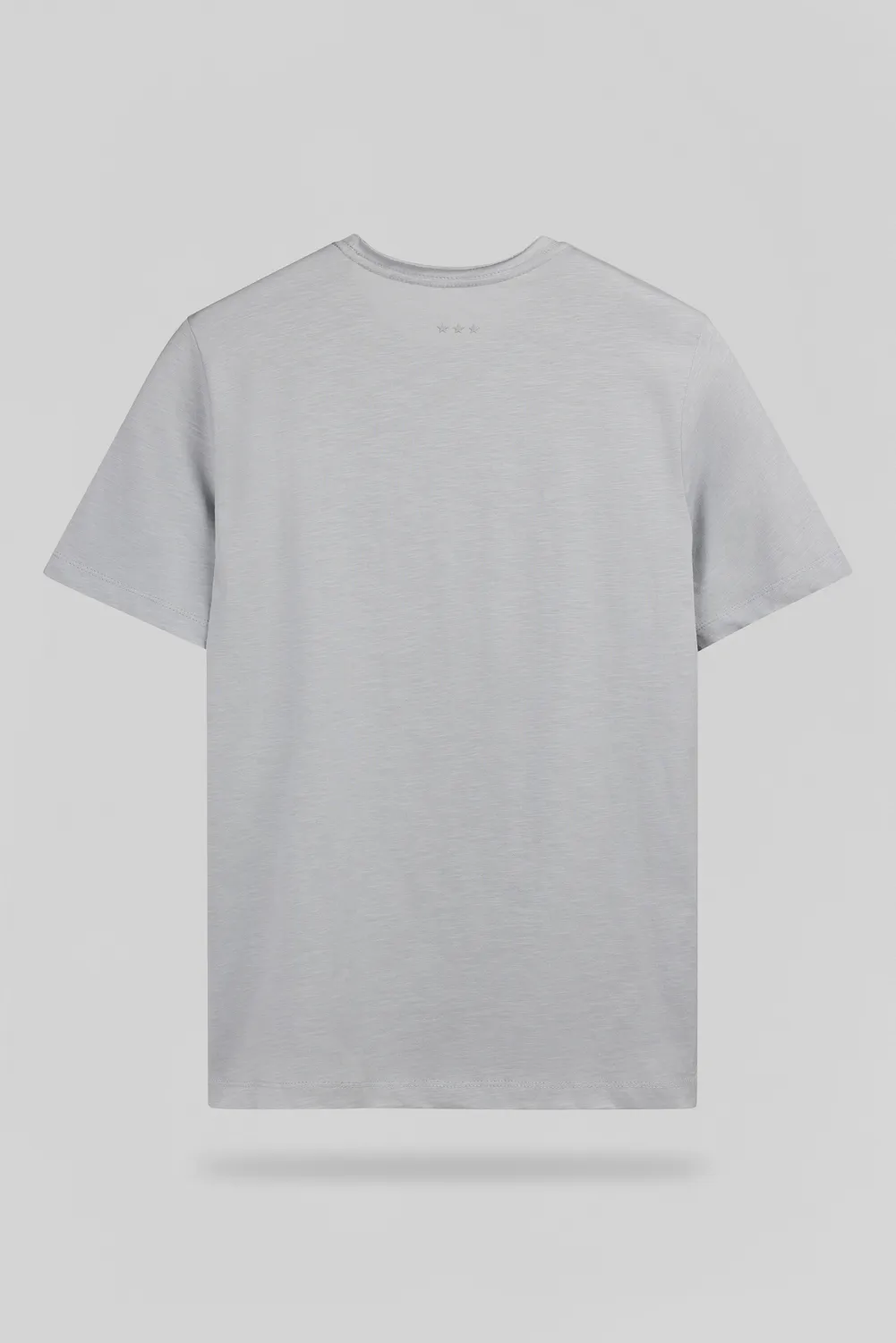Teddy Smith T-Perry T-Shirt Uomo Blu Fumé Jersey Slub