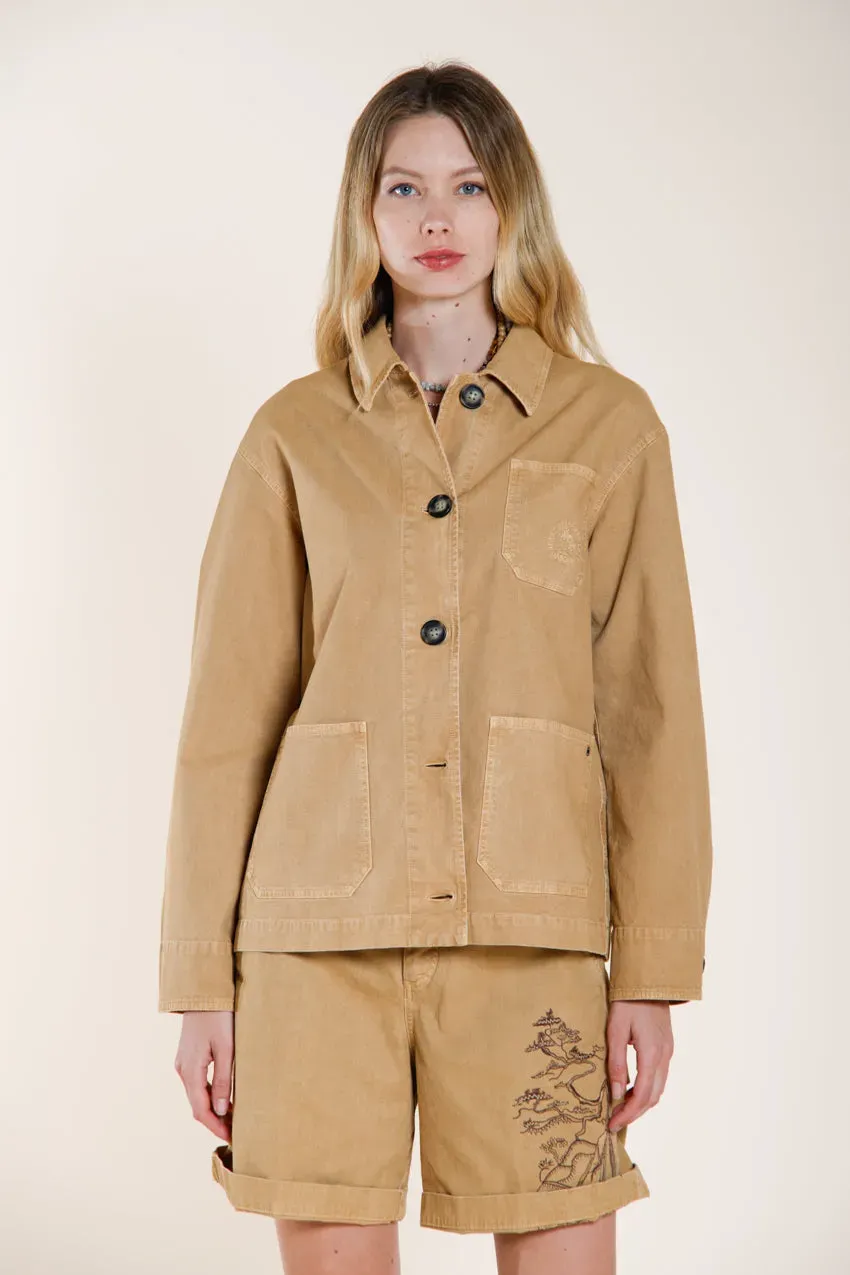 Mason’s Irma Pockets giacca donna beige scuro panama