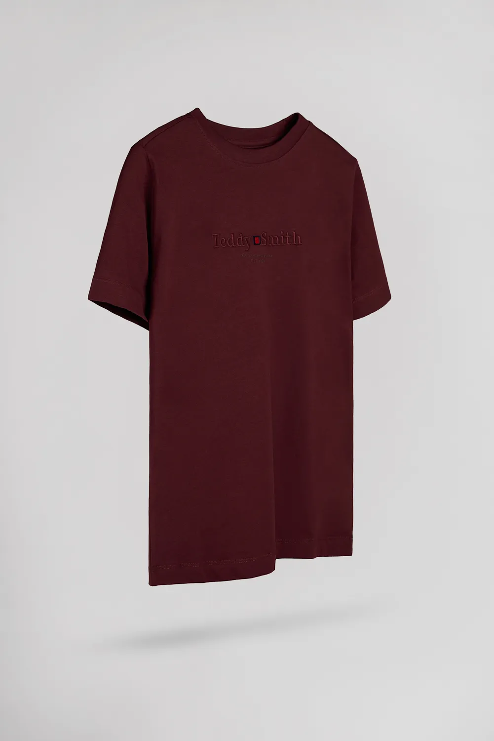 Teddy Smith T-Jim MC JR t-shirt bordeaux ragazzo