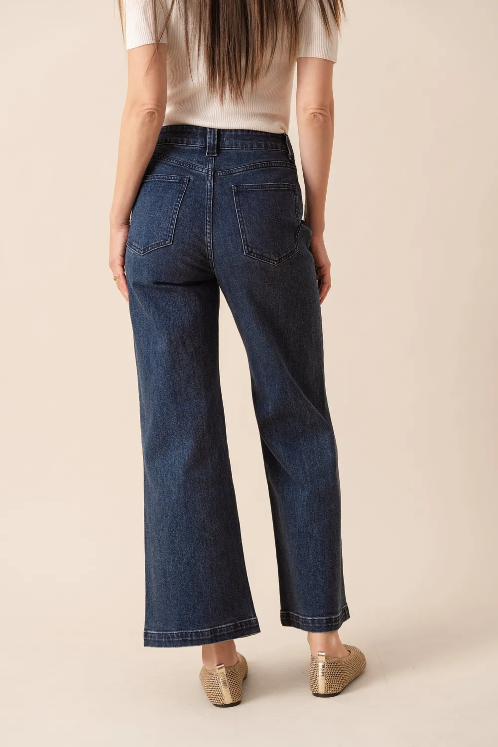 Oraije Faustinette jeans flare blu scuro