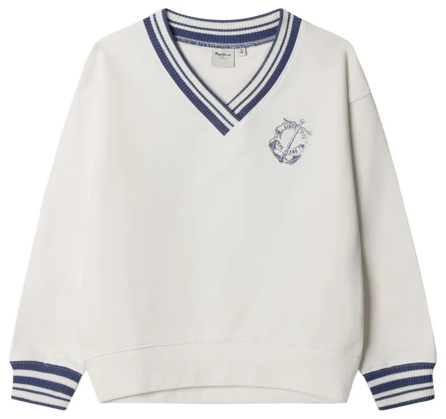 Pepe Jeans Ginny Felpa Bambina 10 Anni Scollo V