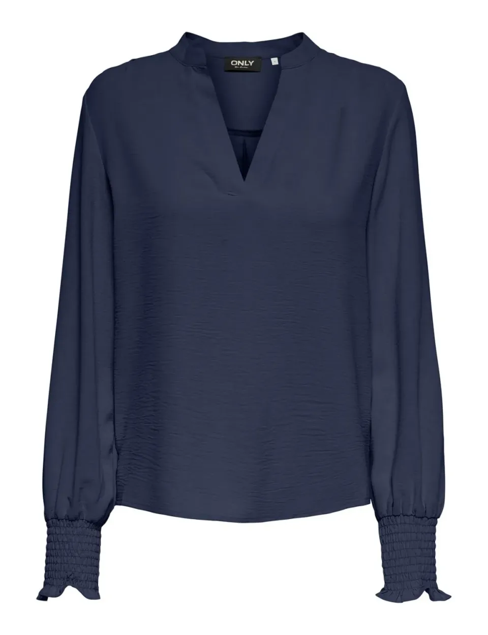 ONLY ONLMETTE top donna scollo V manica lunga