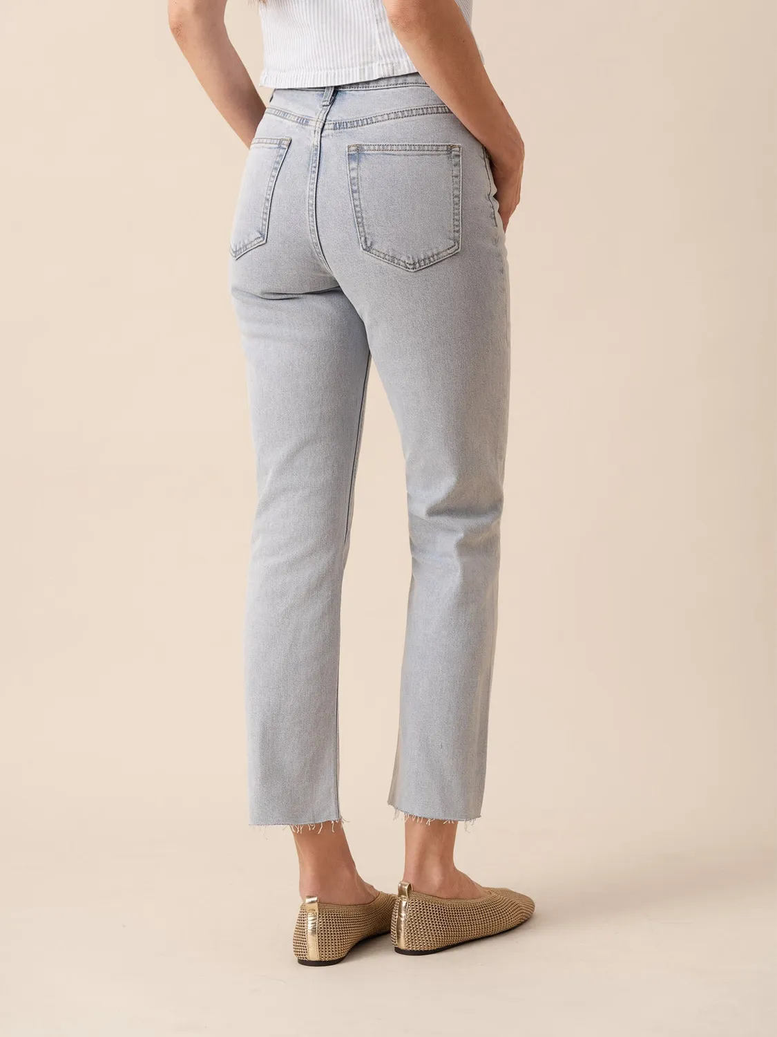 Oraije Maryline jeans dritti azzurrissimo