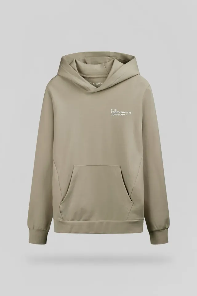 Teddy Smith S-Company Hoody Felpa Ragazzo Kaki