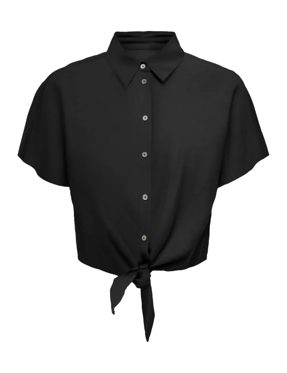 ONLY Onljakiri Linen S/S Knot camicia lino taglia S