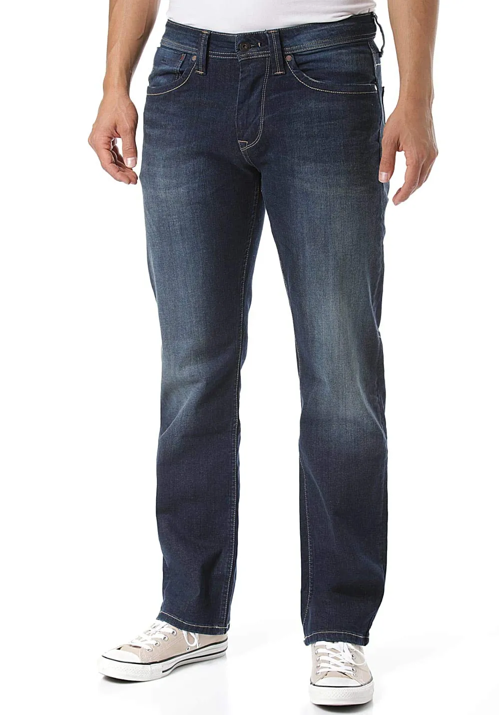 Pepe Jeans Kingston Zip Jeans Uomo Relaxed Blu
