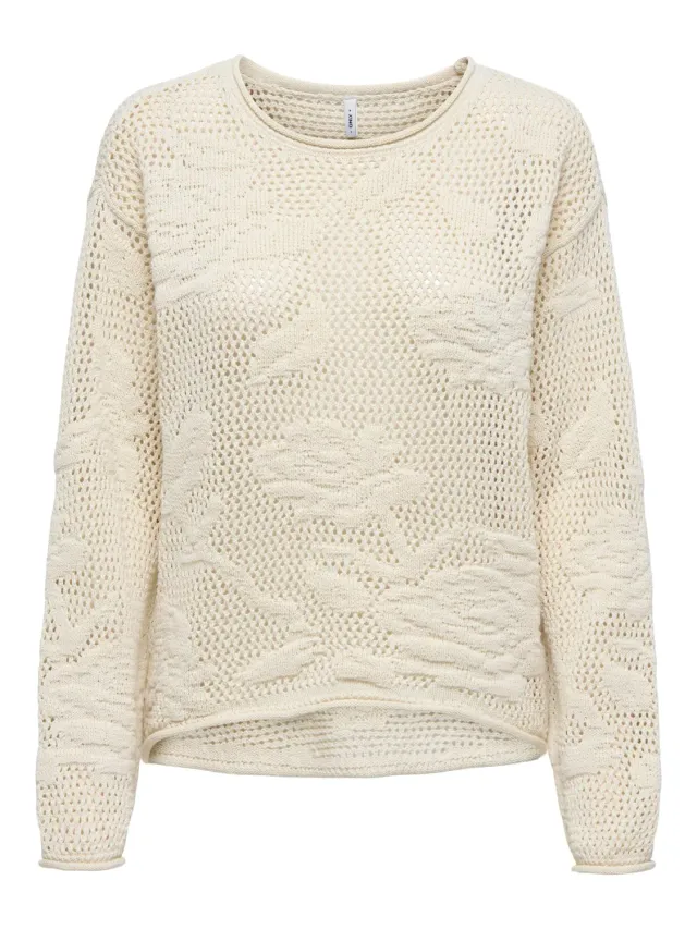 ONLY Onlseaside pullover ecru M