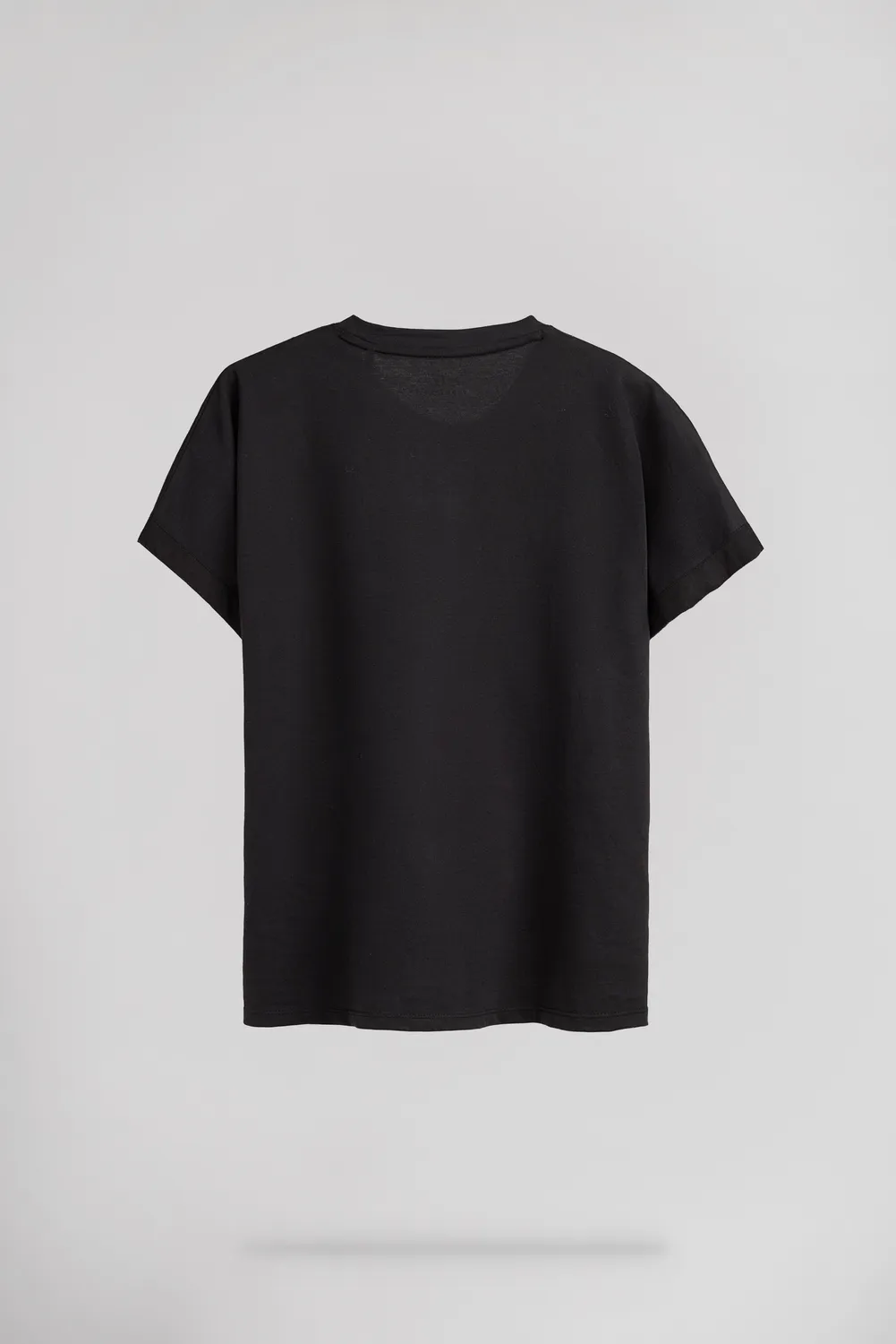 Teddy Smith T-Diana t-shirt donna nera strass cotone