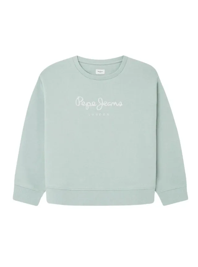 Pepe Jeans Winter Rose Felpa Bambina 10 Anni Verde