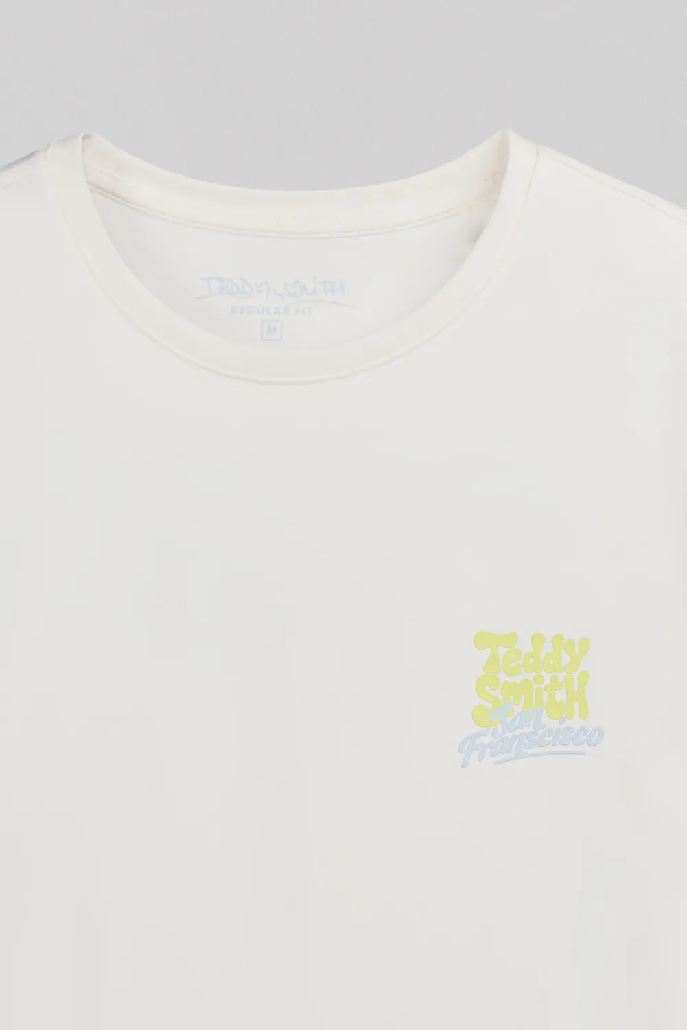 Teddy Smith T-Frans MC t-shirt uomo Middle White cotone