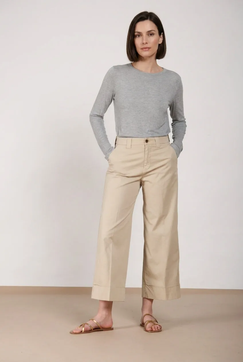 Mason's New York Studio Cropped chino donna burro