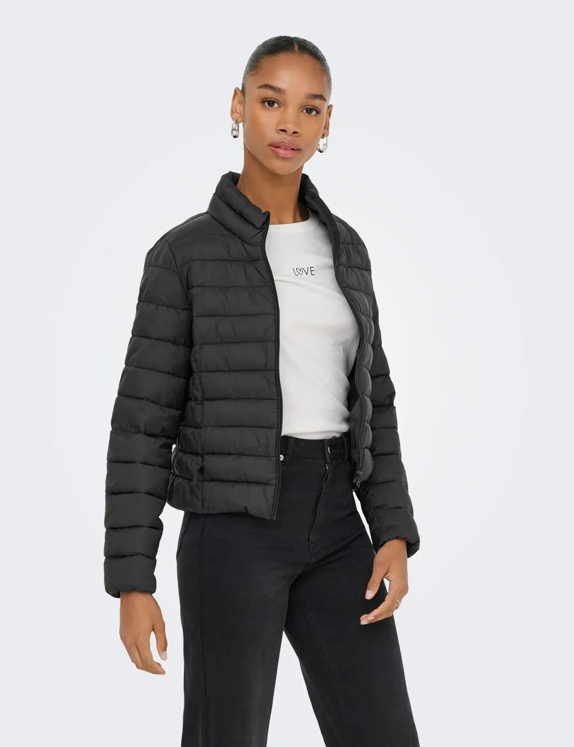 Only Ontahia Piumino Donna Nero Leggero M
