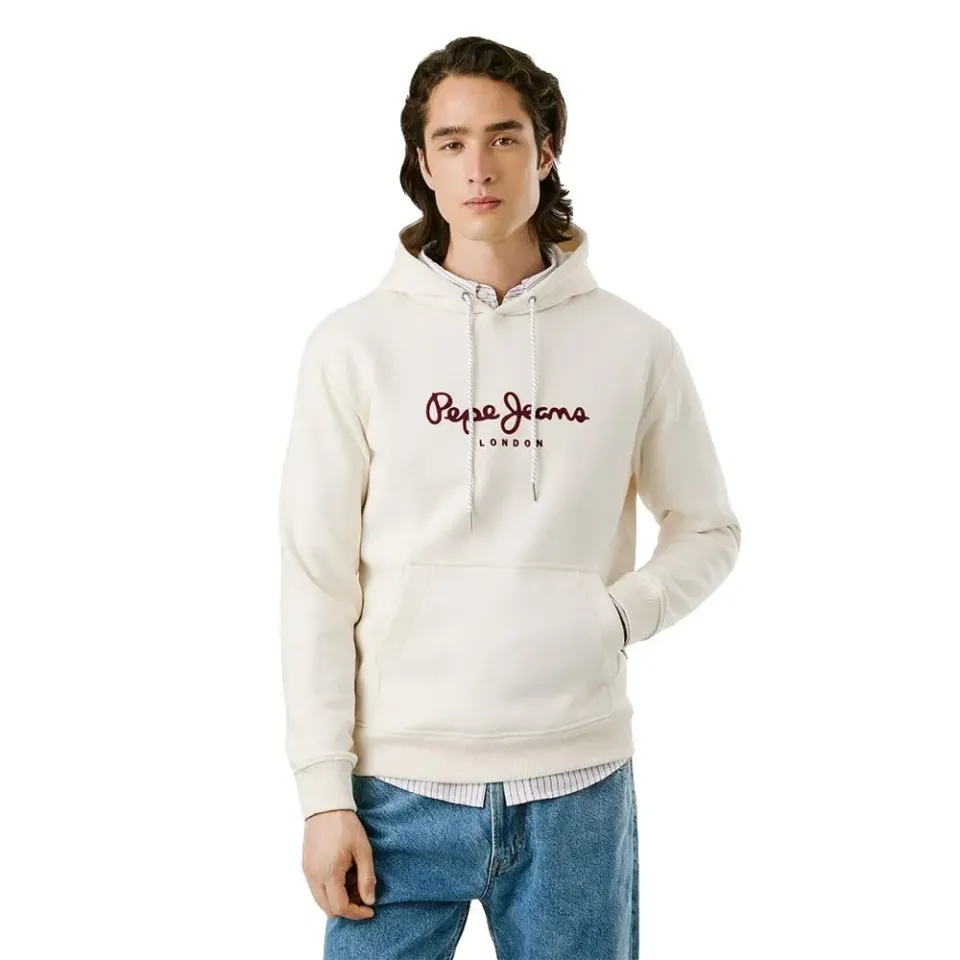 Pepe Jeans Macbeth felpa uomo cappuccio taglia M beige