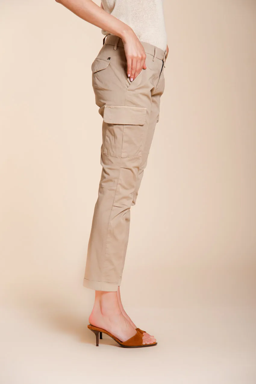 Mason's Chile City Pantalone Cargo Donna Beige Medio Slim