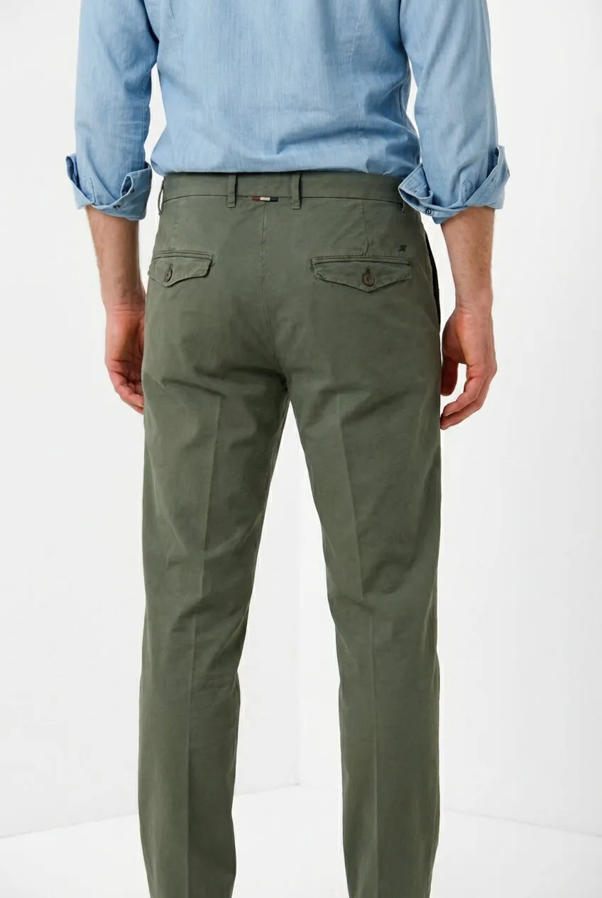 Mason's Boston Chinos Chino Uomo Verde Cotone Relaxed
