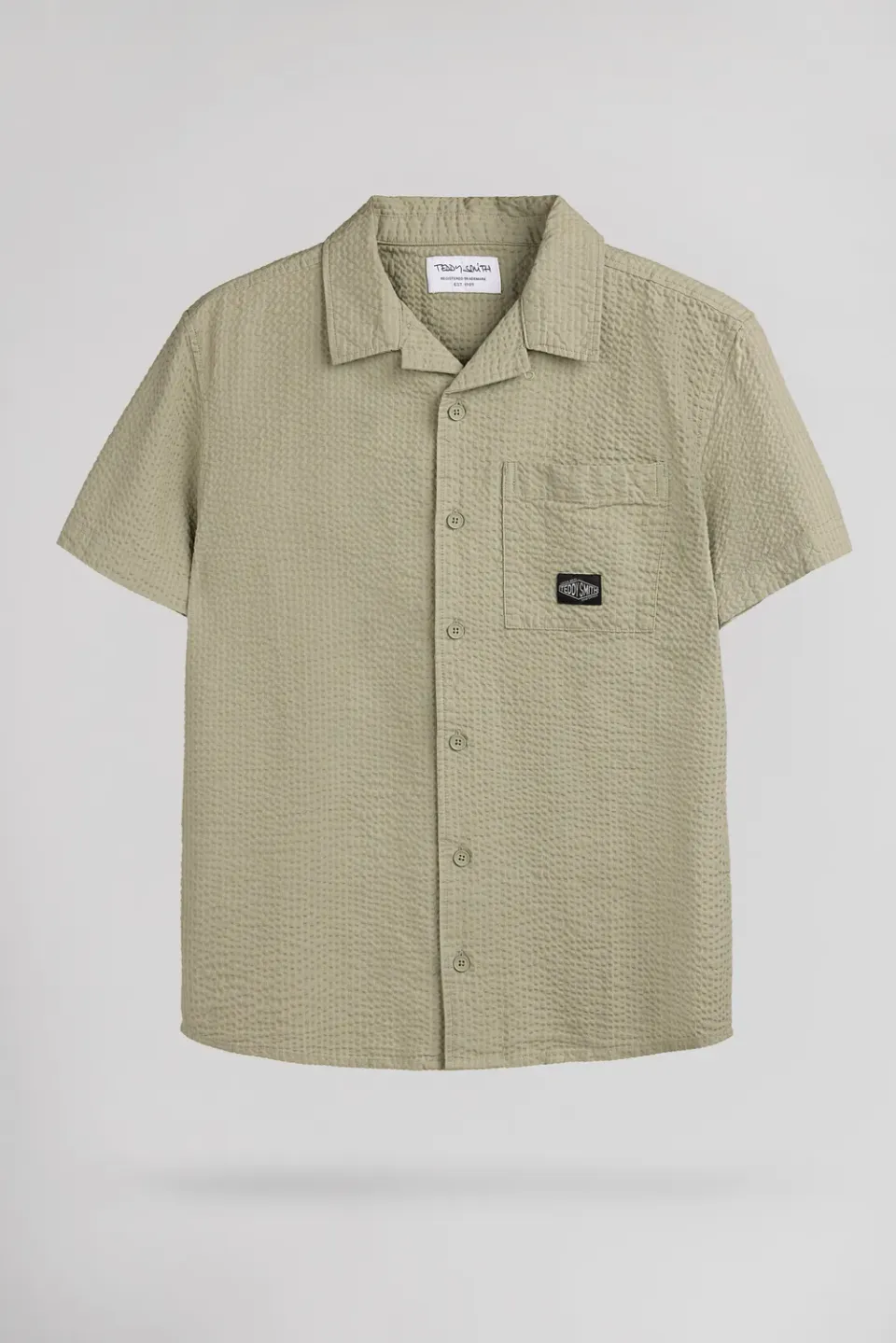 Teddy Smith C-Kyo camicia bambino kaki maniche corte