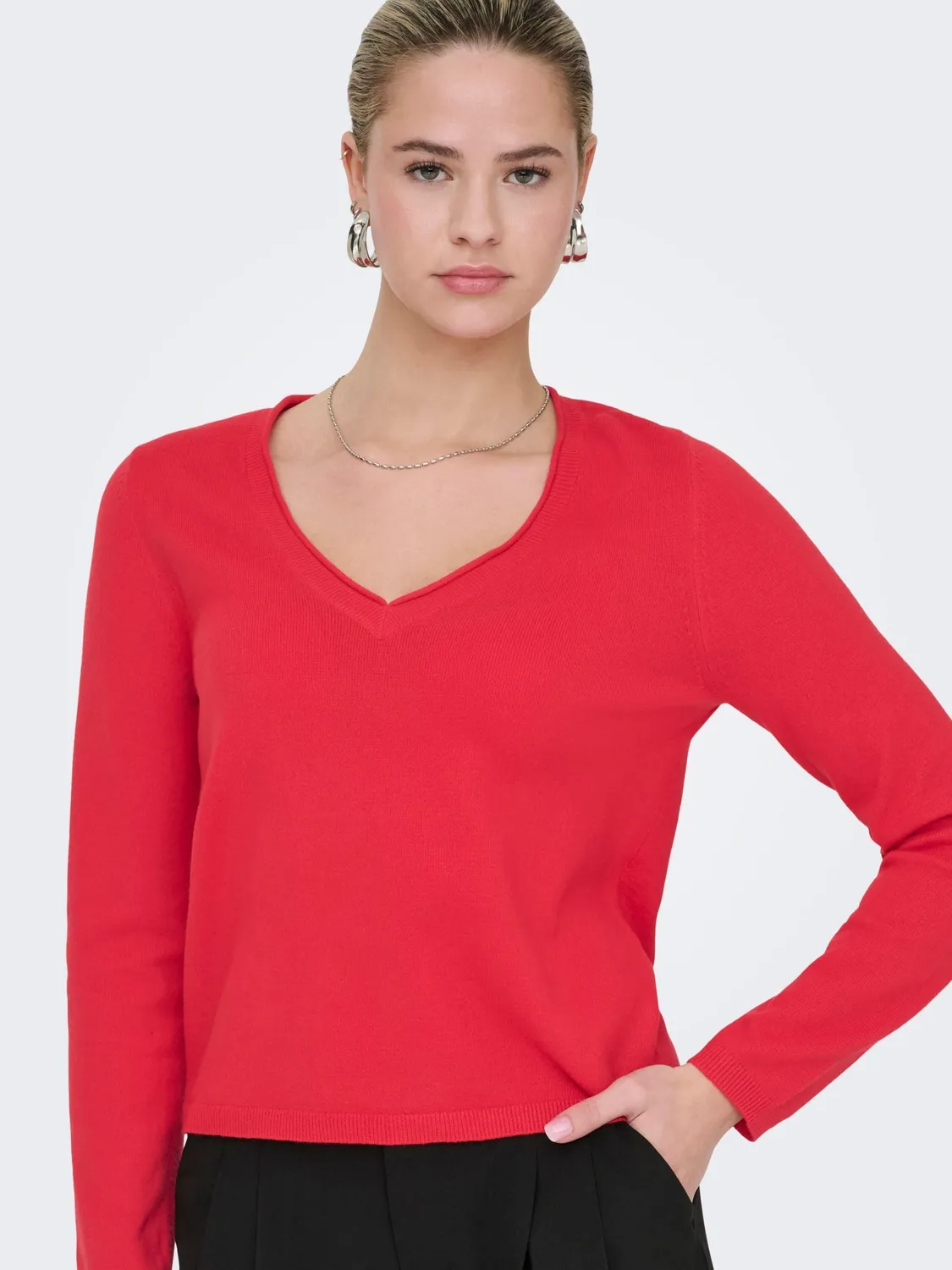 ONLY ONLLOYAL LIFE pullover scollo a V donna