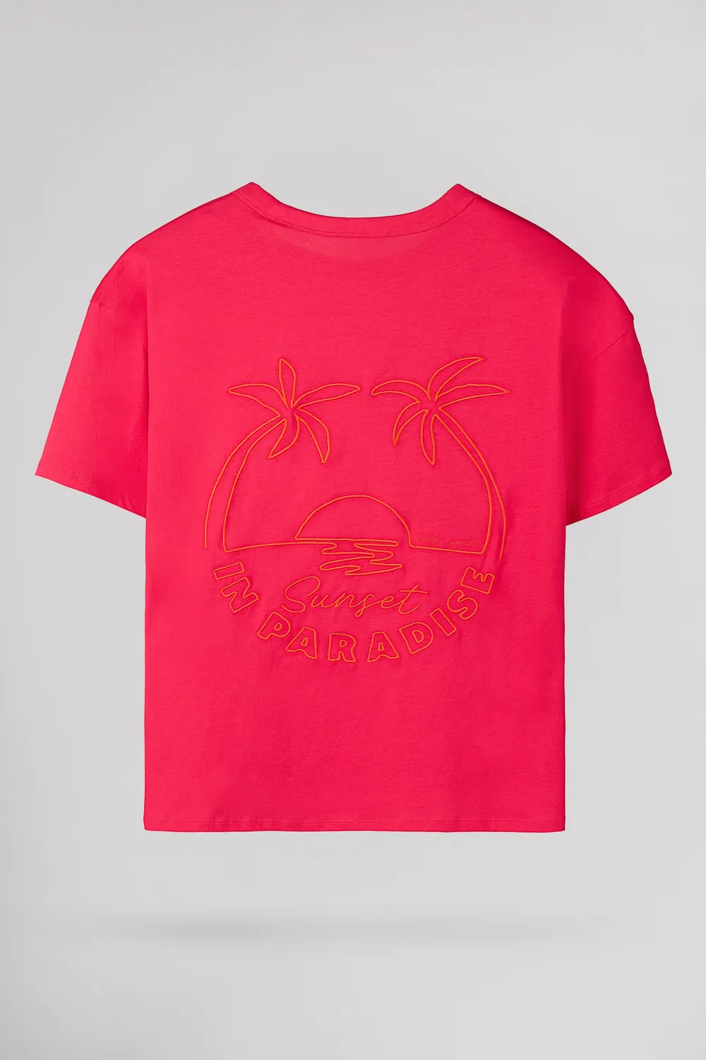 Teddy Smith T-Surf MC t-shirt fuxia oversize