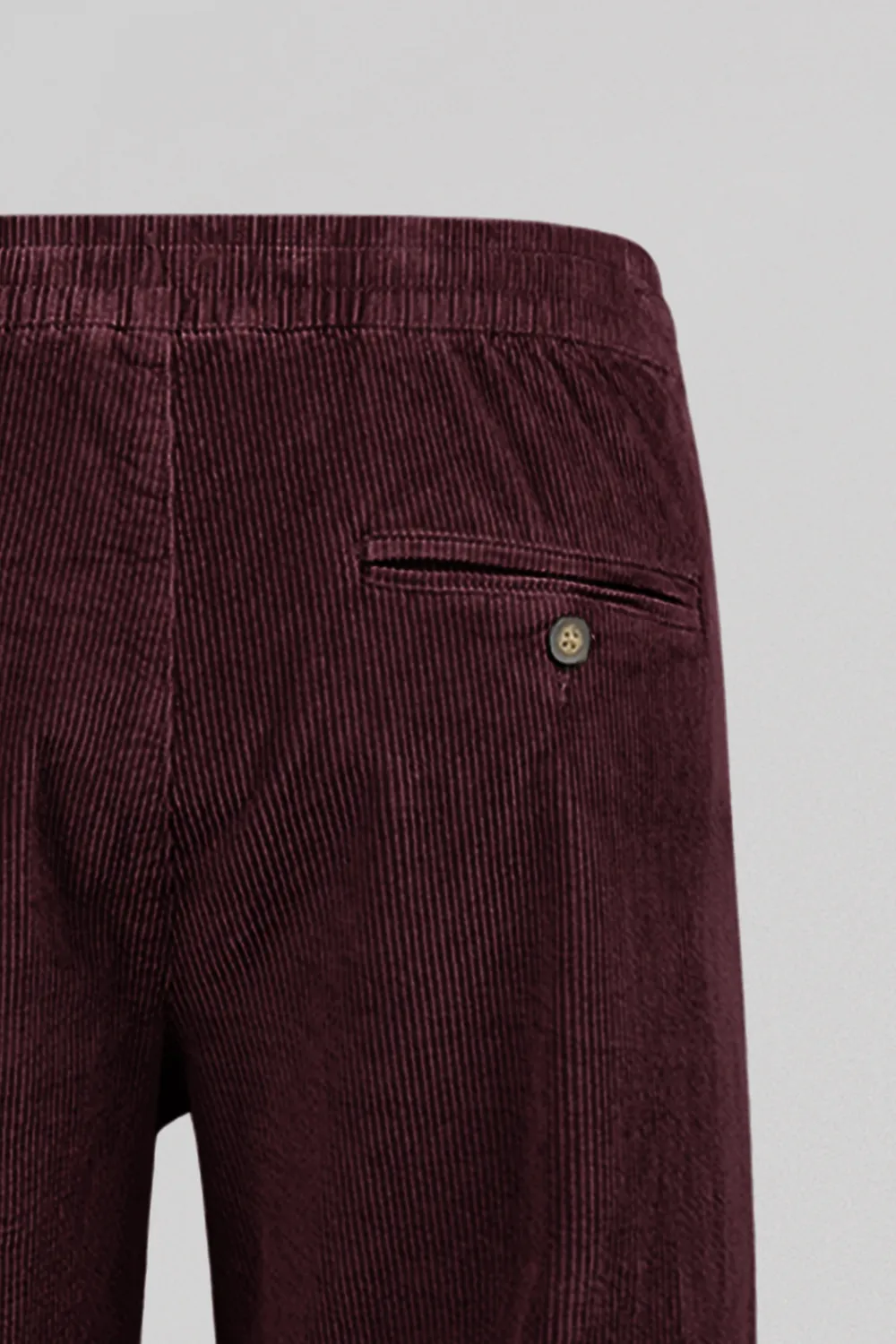 Teddy Smith Pywan 20 pantalone velluto bordeaux elasticizzato