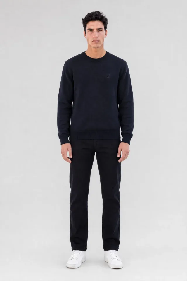 Teddy Smith P-Martino maglione uomo blu navy slim