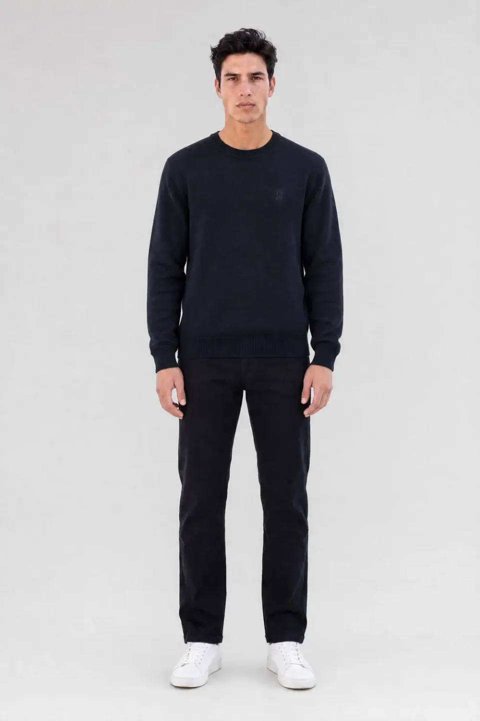 Teddy Smith P-Martino maglione uomo blu navy slim