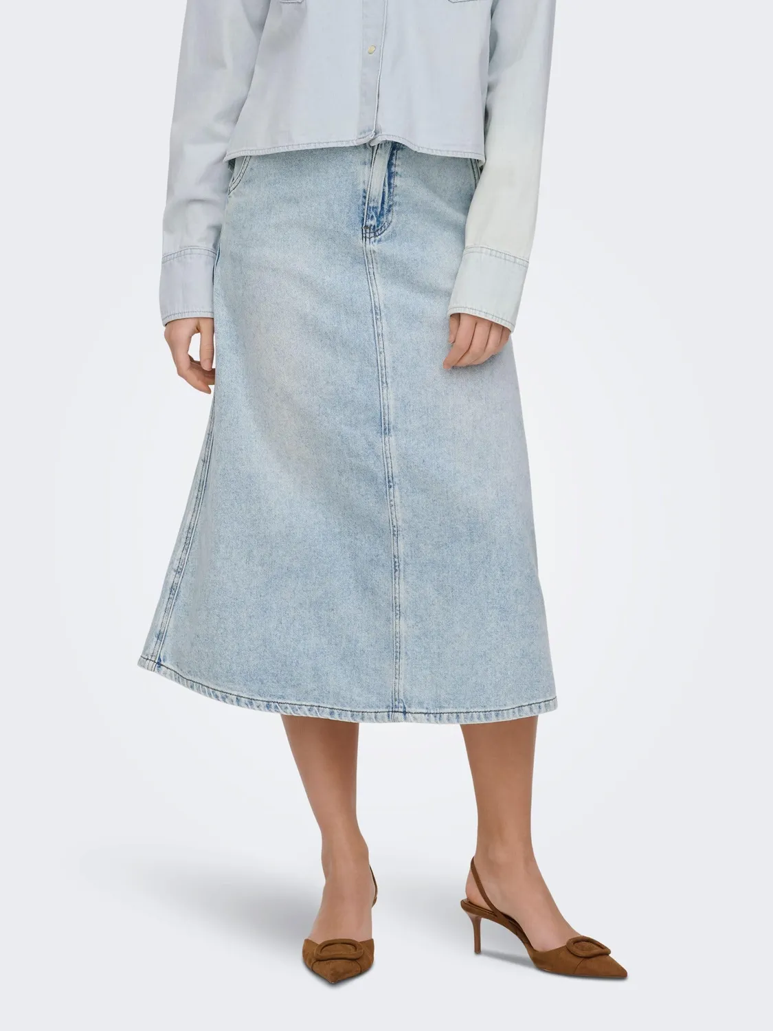 ONLY Onlmindy gonna jeans XL blu chiaro