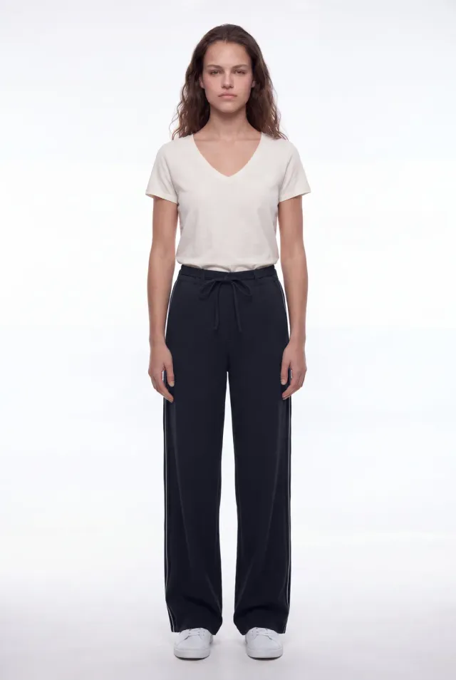 Teddy Smith P-Side pantalone donna navy bistretch