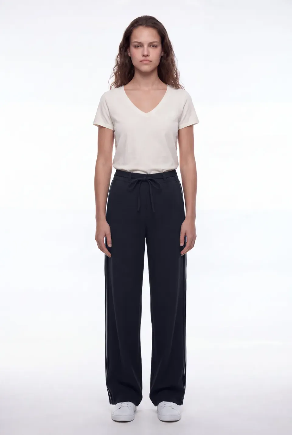 Teddy Smith P-Side pantalone donna navy bistretch
