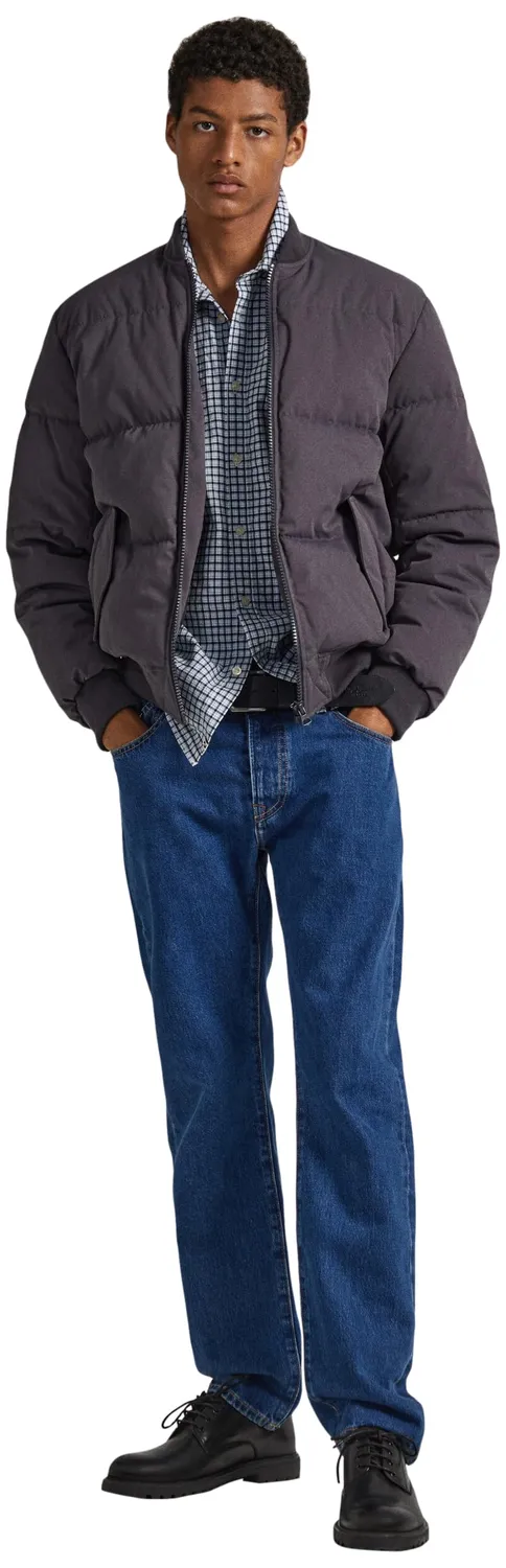 Pepe Jeans Brun Bomber Uomo L Puffer Imbottito