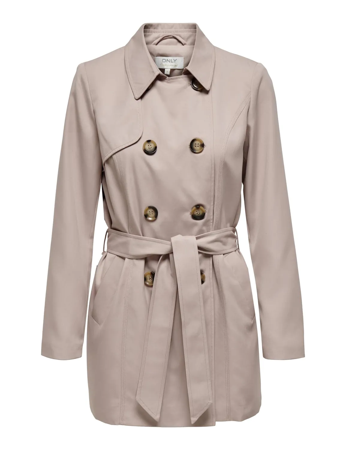 ONLY Onlvalerie trench nero donna leggero