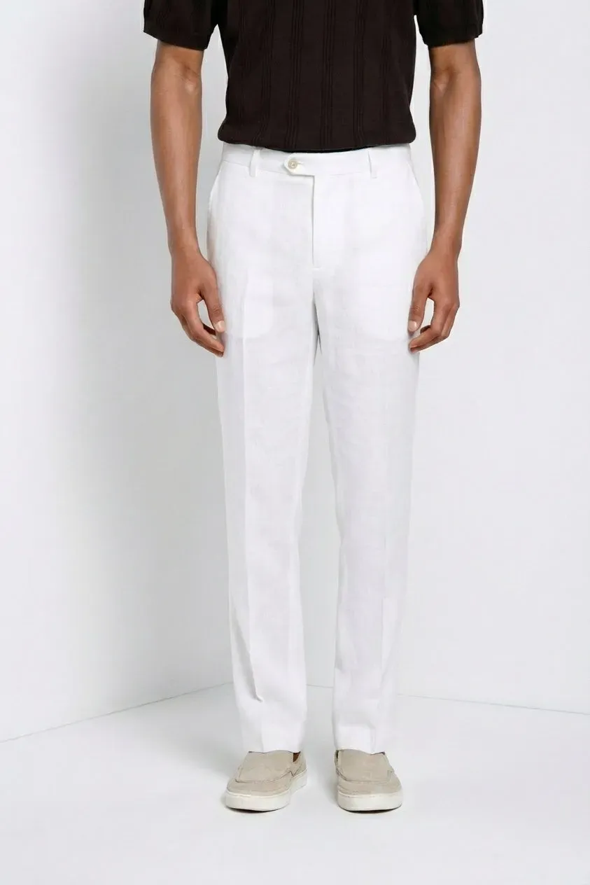 Mason's New York Icon Flex chino uomo bianco lino