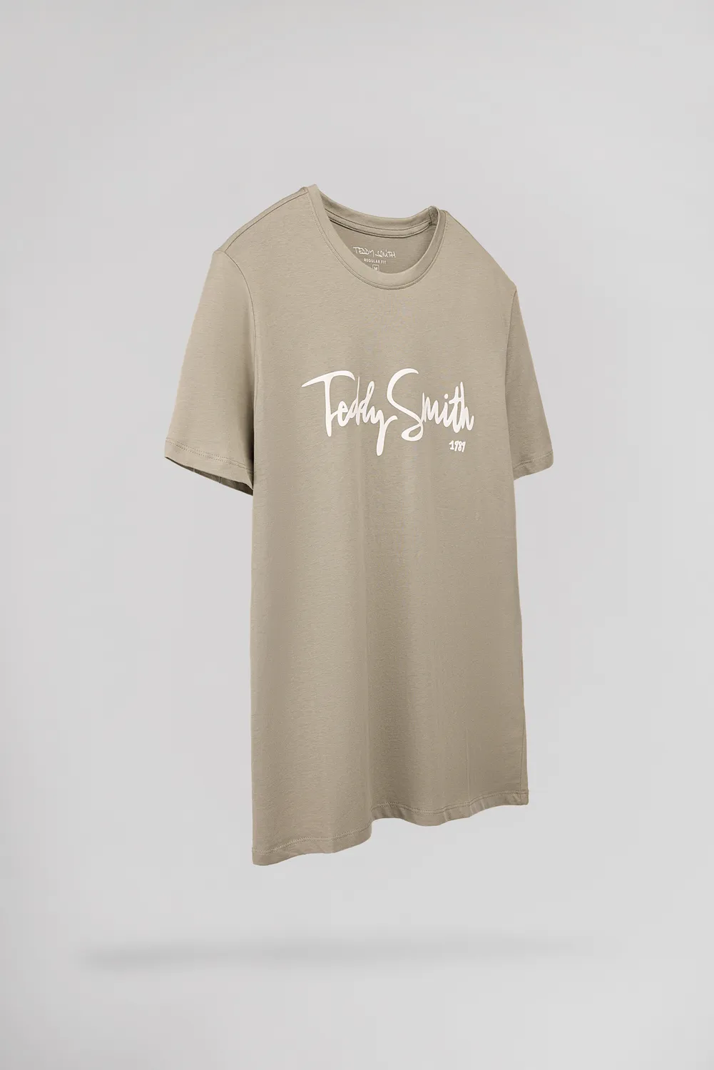 Teddy Smith T-Evry maglietta kaki bleach uomo