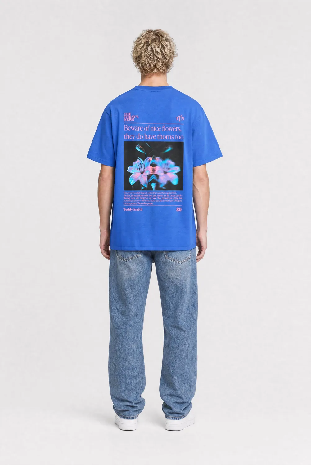 Teddy Smith T-Beware MC t-shirt uomo bleu pep's skate