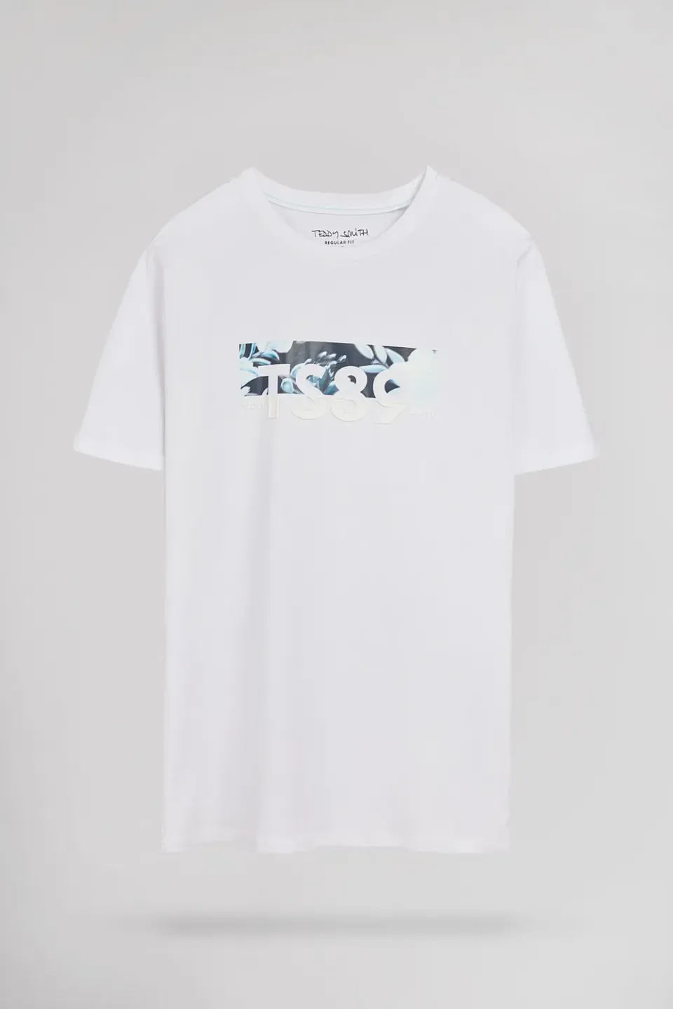 Teddy Smith T-Ezio 2 T-Shirt Uomo Bianco Floreale