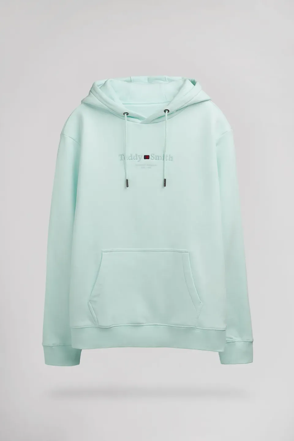 Teddy Smith S-Jim Hoody Felpa Cappuccio Uomo Menthol Classica