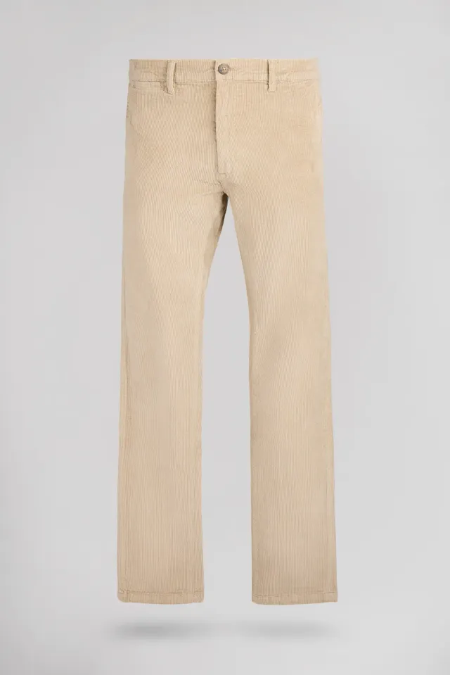 Teddy Smith Pallas Chino VE pantalone velluto beige slim uomo
