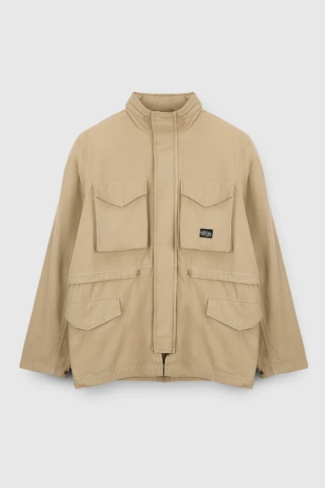 Teddy Smith B-Claven Worker giubbotto uomo beige cotone