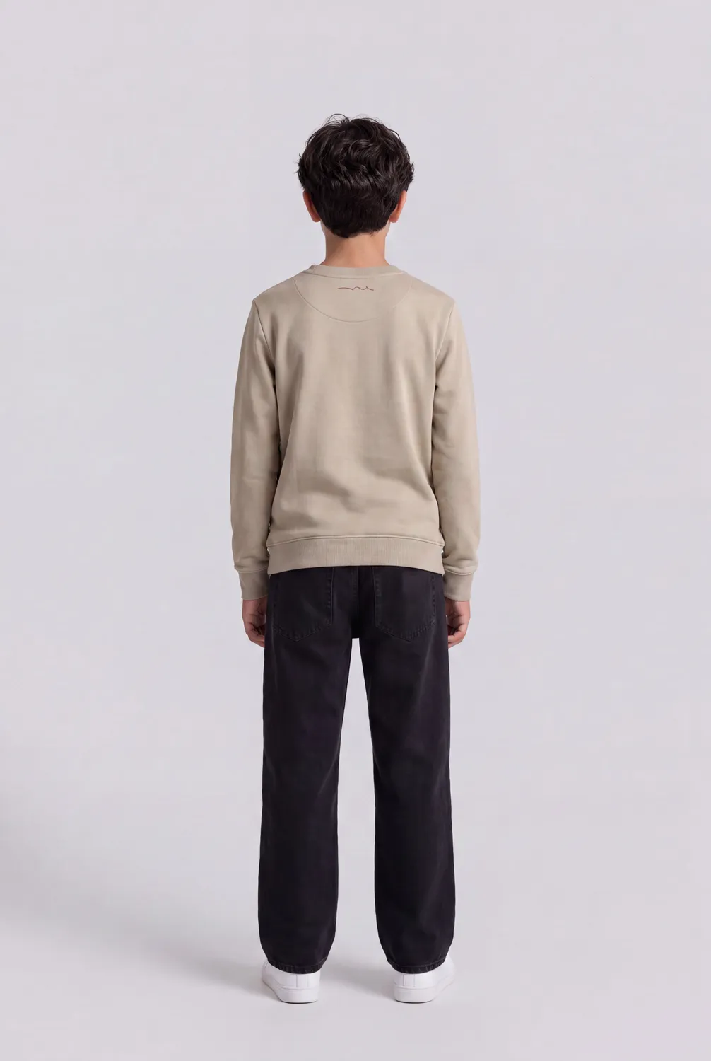 Teddy Smith S-Nark RC Jr felpa bambino bleach kaki cotone