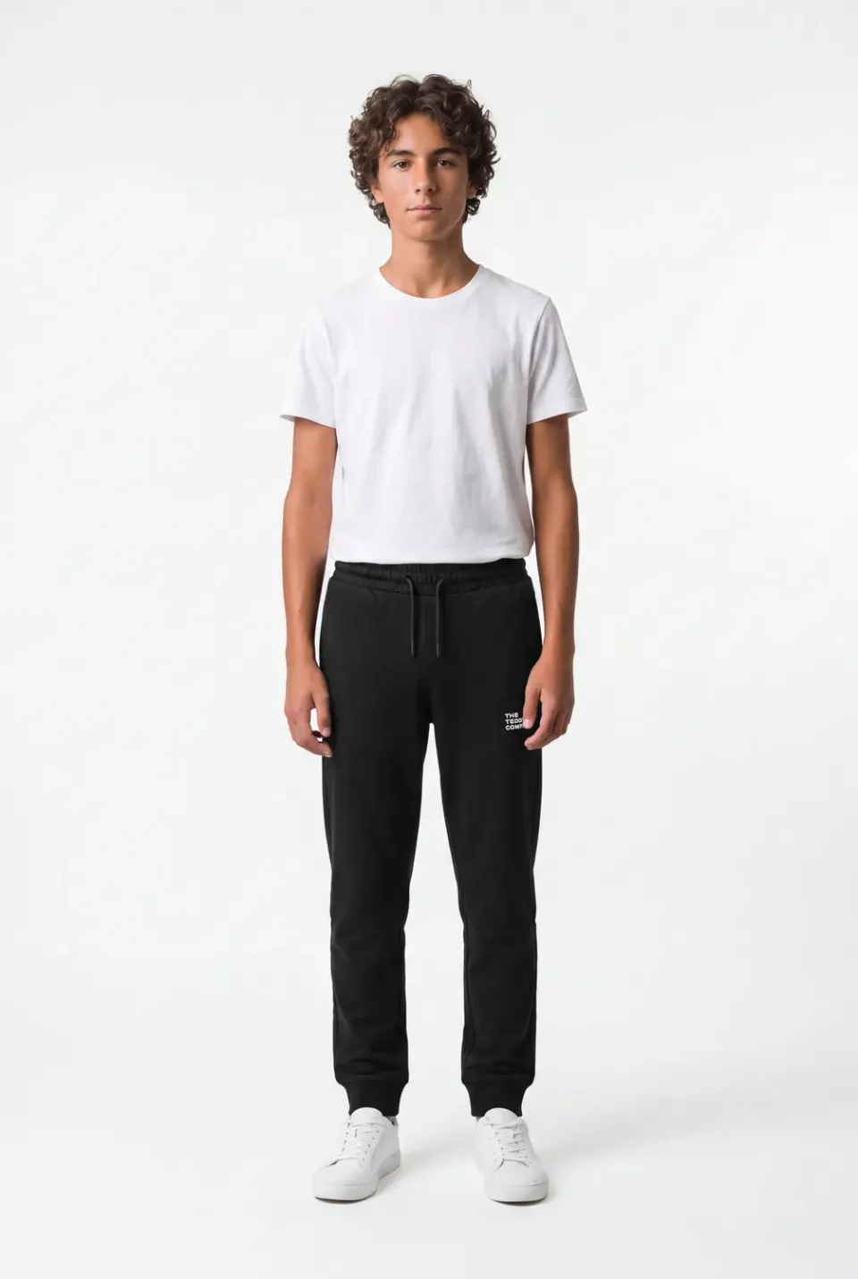 Teddy Smith P-Company Jr Pantaloni Tuta Ragazzo Neri Cotone