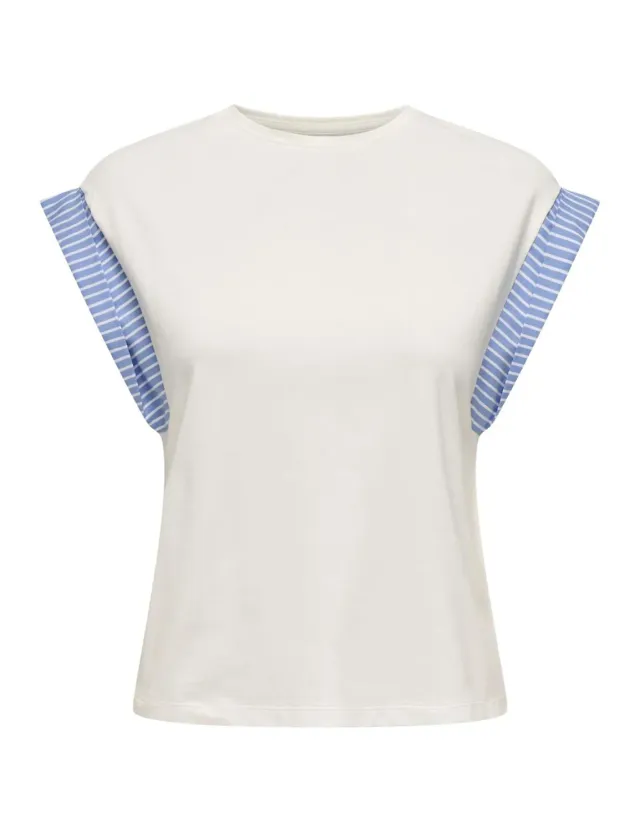 ONLY Onldawn Life top jersey scollo tondo S
