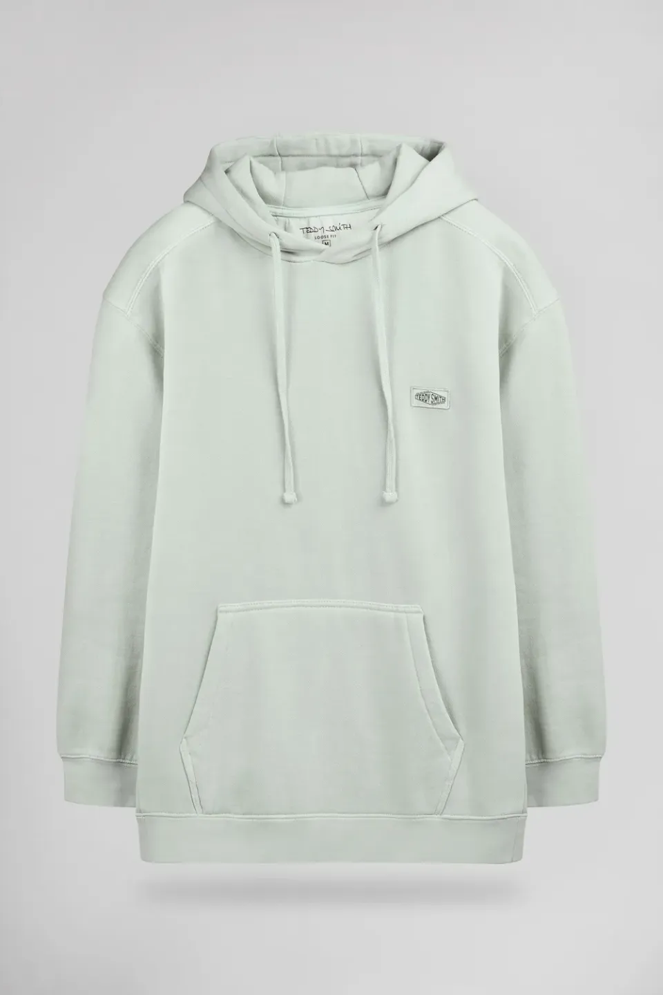 Teddy Smith S-Nateo Hoody felpa cappuccio salvia fleece uomo