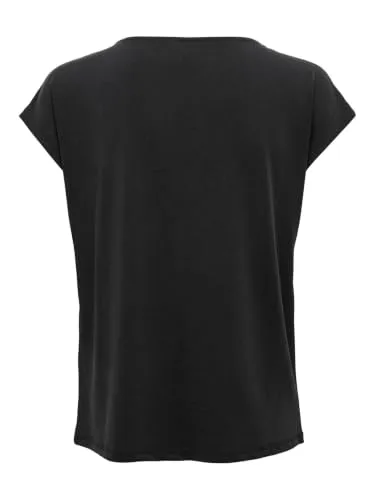 Only Onlfree top donna XL nero scollo V