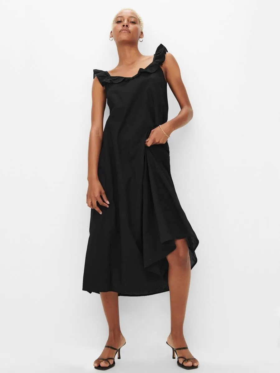 ONLY Onlallie Life Vestito Donna Lungo con Bretelle