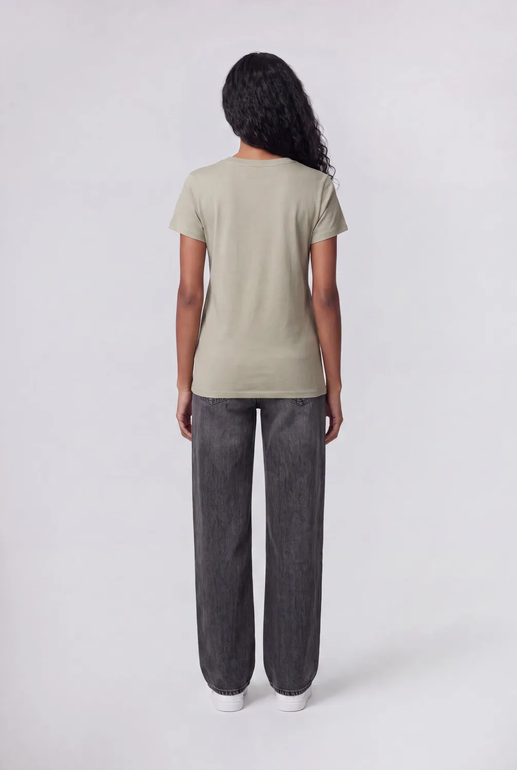 Teddy Smith T-Ribelle MC T-Shirt Donna Bleach Kaki Elasticizzata
